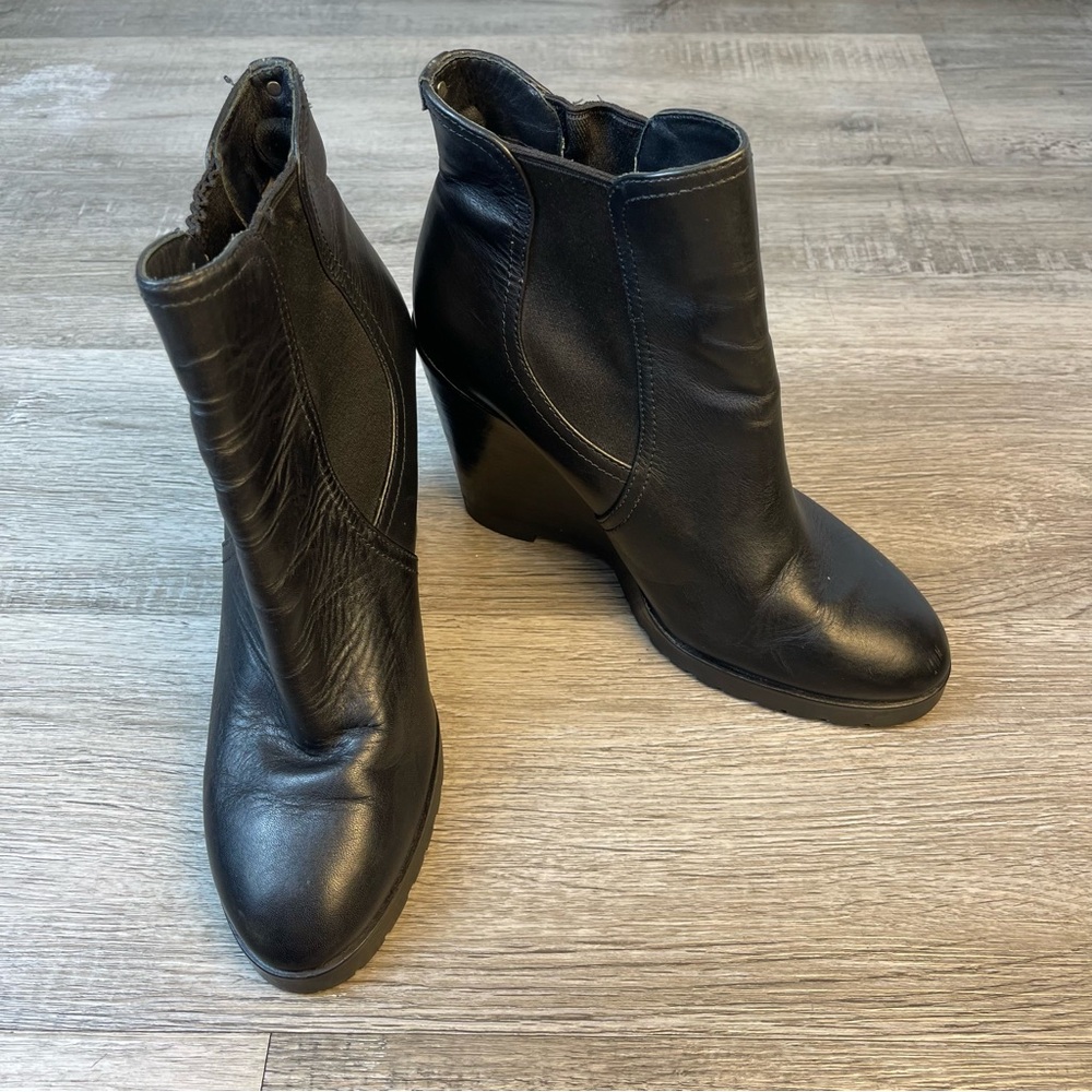 Michael Kors Wedge Boots Black Size 10M